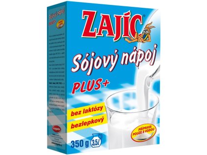 Sójový nápoj Zajíc Plus 350g vit.+vápník+lecitin