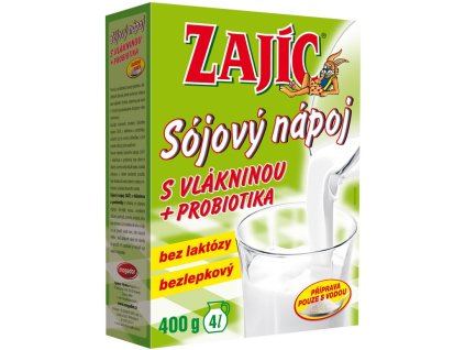 Sójový nápoj Zajíc s vlákninou 400g