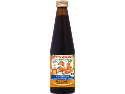 Bio rakytníkový sirup s medem Beutelsbacher 330 ml
