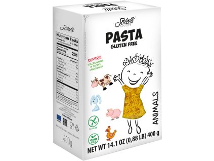 Těstoviny bezlepkové zvířátka 400g