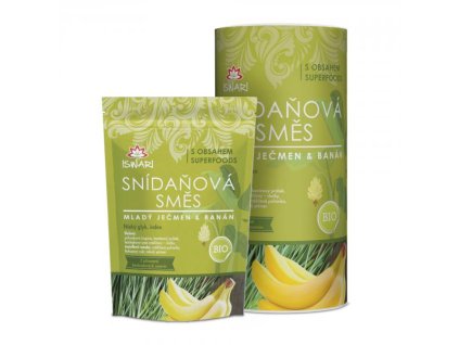 ISWARI SNÍDAŇOVÁ SMĚS JEČMEN - BANÁN BIO 360g