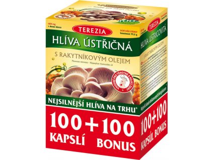 TEREZIA Hlíva ústřičná s rakyt.olejem 100+100 cps.