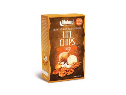 LIFE CHIPS CIBULOVÉ BIO RAW LIFEFOOD 40 g