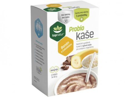 Probio kaše banán s čokoládou 3x60g TOPNATUR