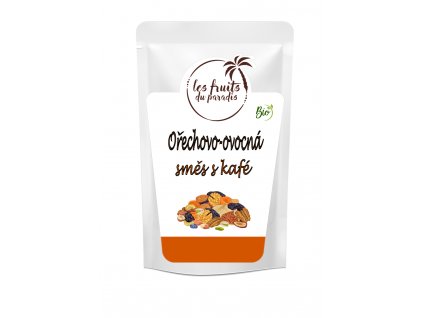 Ořechovo-ovocná směs s dražovaným kafe Bio 500 g LES FRUITS DU PARADIS