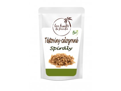 Těstoviny Spirály celozrnné BIO 1 kg Les fruits du paradis