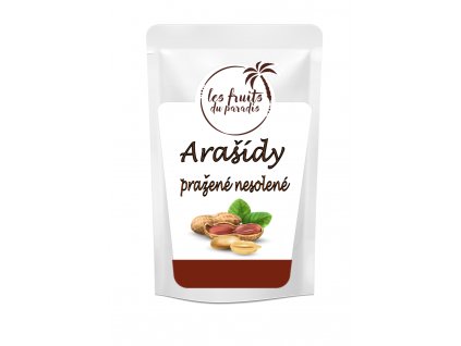 Arašídy pražené nesolené 38/42 500 g Les fruits du paradis