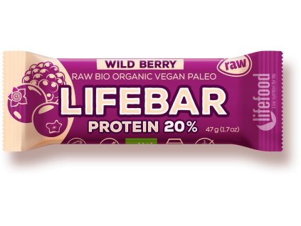 67008 bio tycinka lifebar protein wild berry 47g