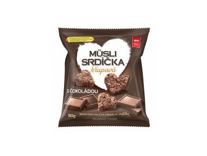 Müsli srdíčka s čokoládou 50g, SEMIX 50 g SEMIX