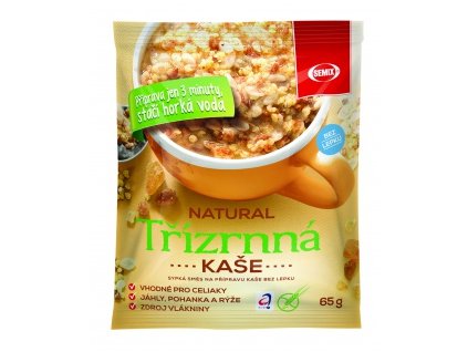 Třízrnná kaše natural 65g