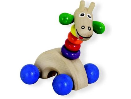 000004720 detoa zirafa na koleckach drevena 8x12cm s rolnickou na karte 12m