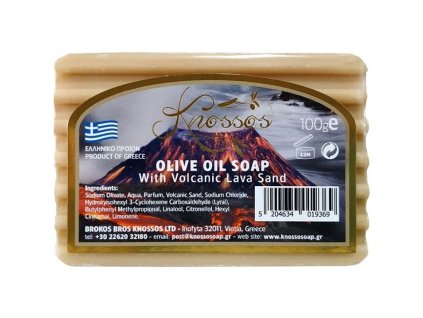 Olivové mýdlo s vulkanickým lávovým pískem 100 g KNOSSOS