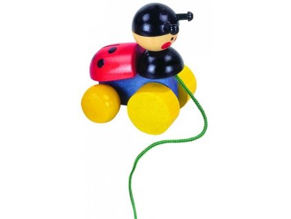 Beruška tahací hračka DETOA