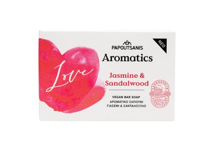 Řecké Veganské mýdlo Jasmin a Sandalwood 100 g PAPOUTSANIS