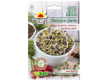 Horcice Cerna semena na kliceni microgreens 20 g