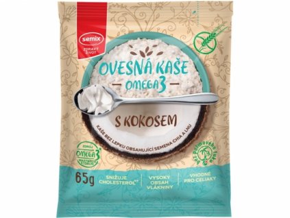 OVESNÁ KAŠE OMEGA 3 S KOKOSEM - 65g