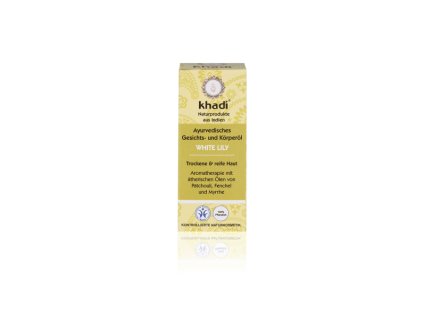 162 10 Khadi pleťový a tělový olej Bílá lilie 10 ml