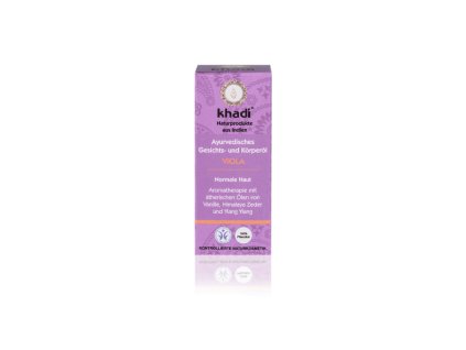 165 10 Khadi pleťový a tělový olej Fialka 10 ml