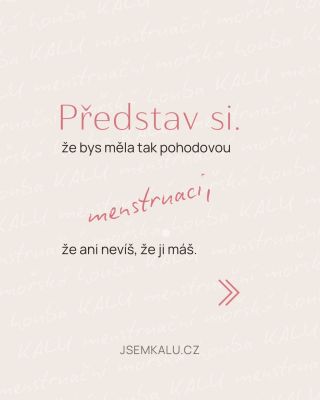 Představ si, že o své menstruaci skoro nevíš. Představ si, že je: 🌿 bez tlaku 🌿 bez vysušování 🌿 bez hromady odpadu 🌿 bez...