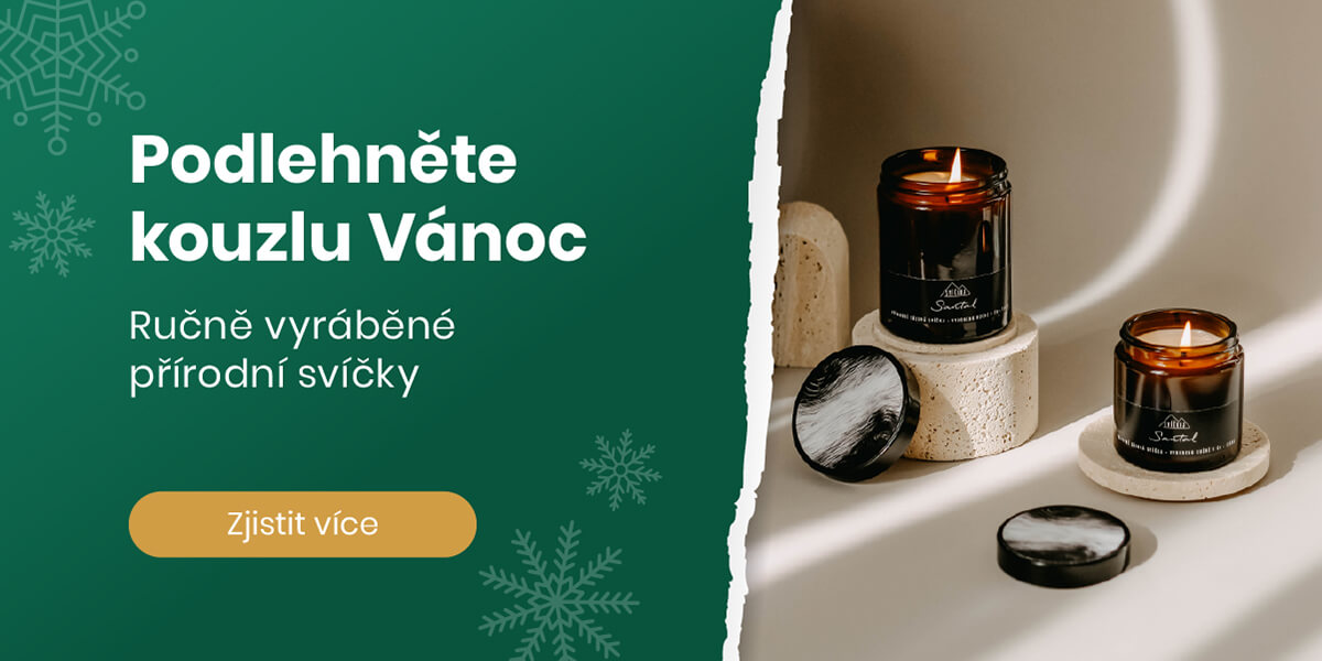 Přírodní svíčky Vánoce