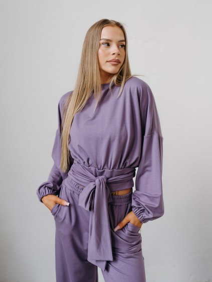 Dámsky top Tencel DAY Flowy - fialová indigo