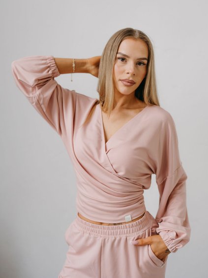 Dámsky top Tencel DAY Flowy - púdrová ružová