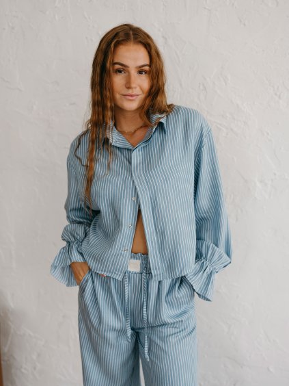 Dámska crop košeľa Lyo STRIPE