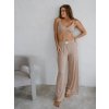 Dámske Tencel pyžamové nohavice FANCY - béžová