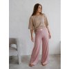 Dámske Tencel pyžamové nohavice FANCY - ružová