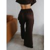 Dámske nohavice Tencel - Linen DAY SUMMER - CHOCCO hnedá