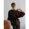 Dámske Kimono Tencel - Linen DAY VARIÉ - CHOCCO hnedá