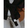 Dámske Kimono Tencel - Linen DAY VARIÉ - CHOCCO hnedá