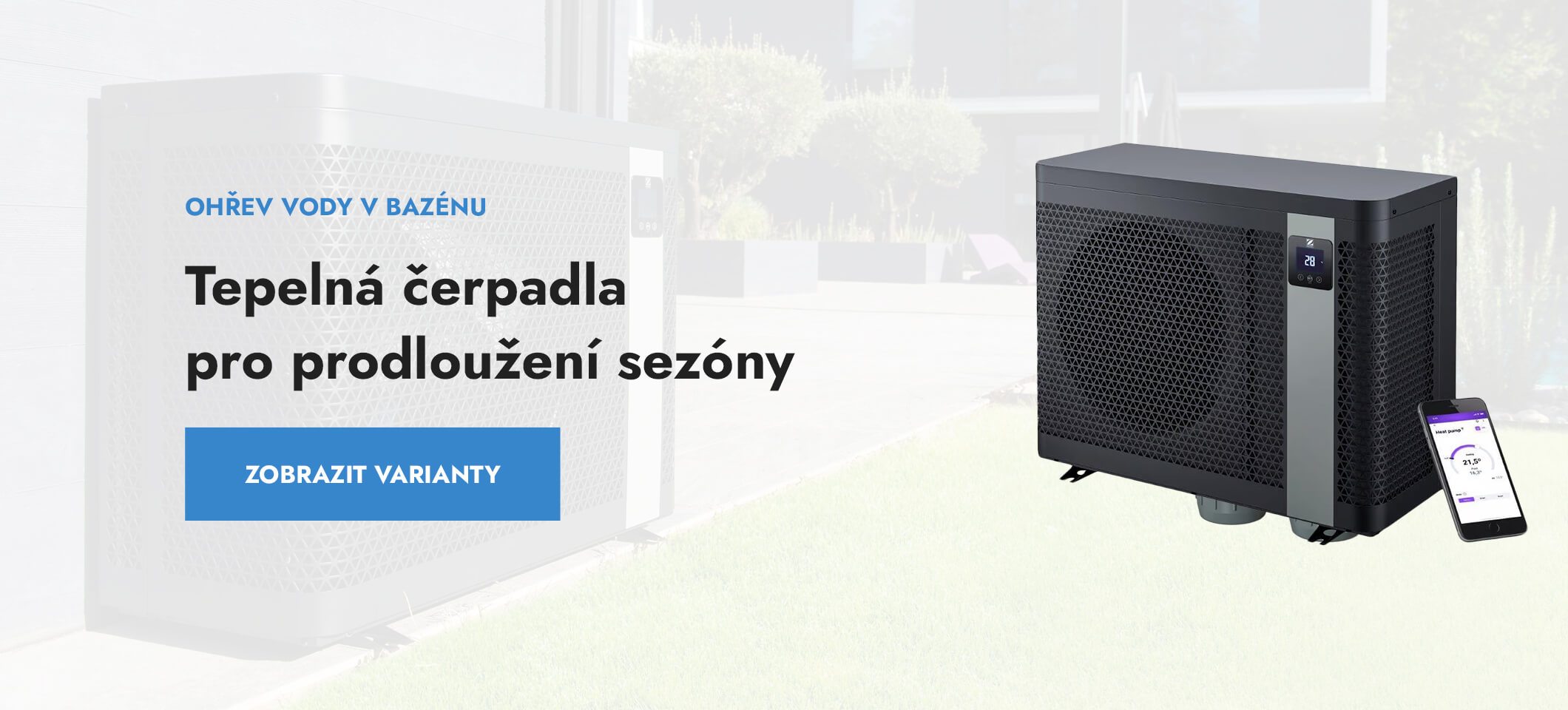 Tepelná čerpadla, výměníky a přímý ohřev vody v bazénu