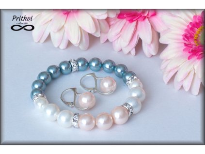 Dámsky náramok z riečnych perál aj v sete s náušnicami