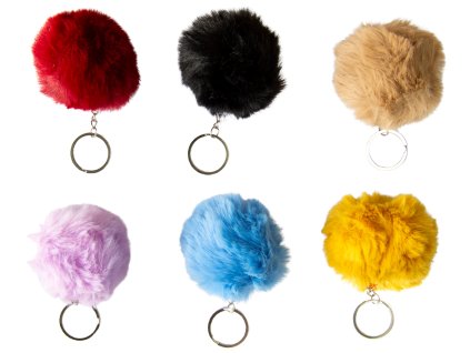 Koule plyšové barevné 7 cm