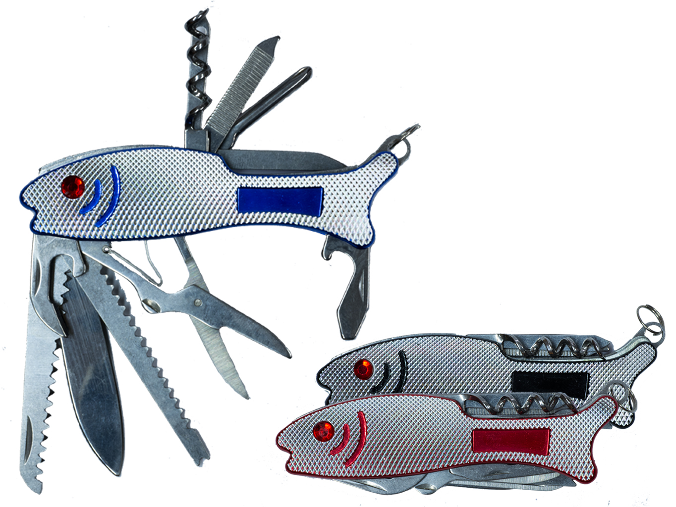 multifunkční nůž na klíče ve tvaru ryby