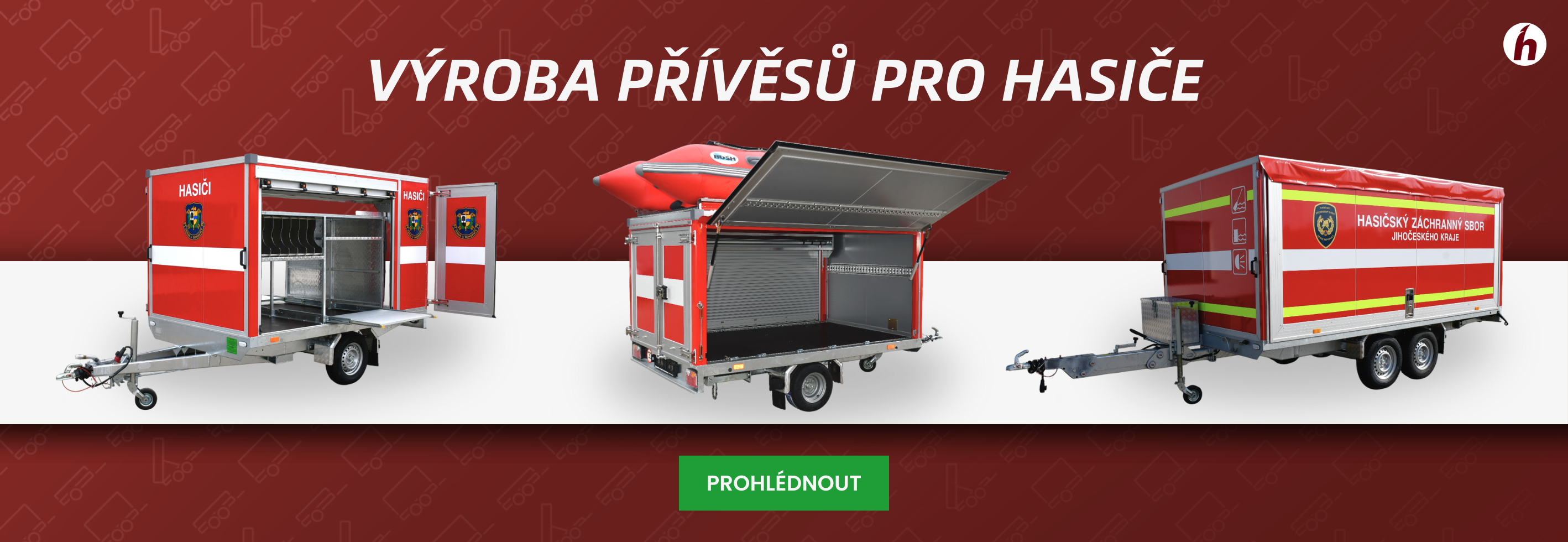 Speciální přívěsy pro hasiče od Holoubek – výroba zásahových a záchranářských přívěsů