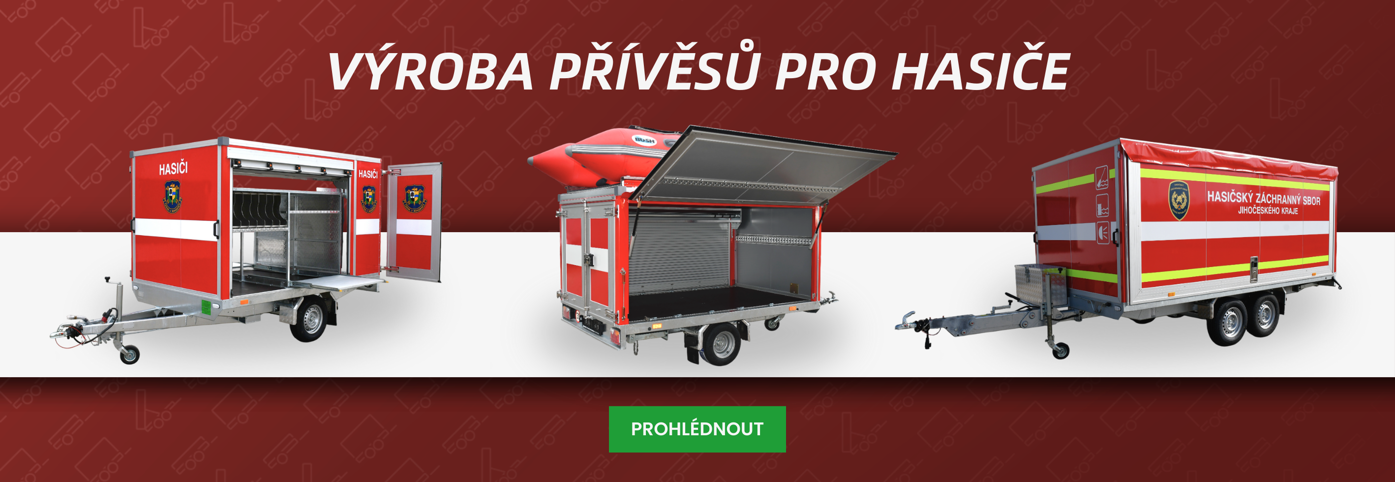 Speciální přívěsy pro hasiče od Holoubek – výroba zásahových a záchranářských přívěsů