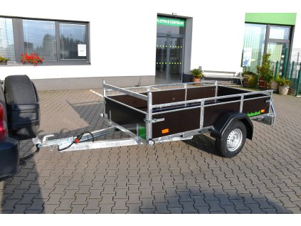 Nebržděný jednonápravový valník do 750 kg, 2550×1330 mm – Zesílená náprava