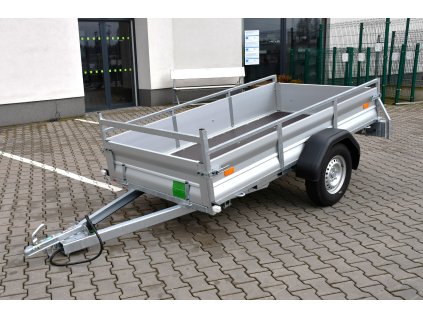 Nebržděný jednonápravový valník do 750 kg, 2550×1330 mm – Zesílená náprava