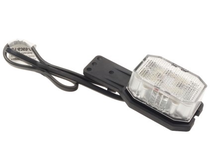 Svítilna doplňková obrysová LED Aspöck Flexipoint 12-24V s odrazkou, na držáku, QS75, levá