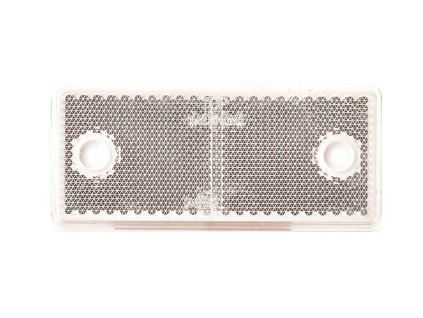 Odrazka bílá 96x42 mm s otvory