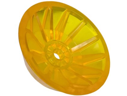 Koncovka rolny kuželová 4'' žlutá PVC, pr. 130 mm, d=14 mm, l=40 mm