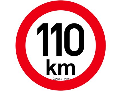 Omezení rychlosti 110 km retroreflexní pr. 200 mm