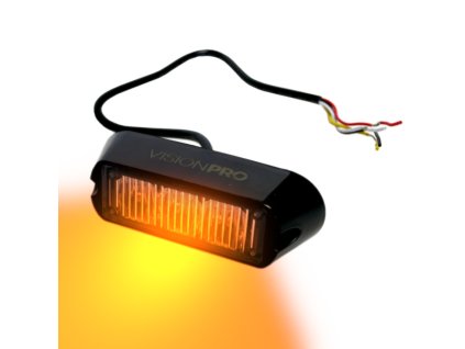 Výstražná záblesková svítilna VISIONPRO, 3x LED, oranžová