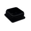 Záslepka do jeklu 60x60 mm černá