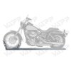 Držák motocyklu s automatickým zajištěním VAPP 2495/190 mm pozink
