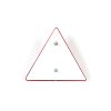 Odrazový trojúhelník 161x138 mm se zalis. šrouby