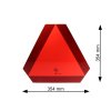 Odrazový trojúhelník pro vozidla do 30 km/h, Alu plech 1,5 mm