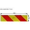Reflexní tabule na nákl. automobily a tahače 565x132x1mm (pravá+levá)